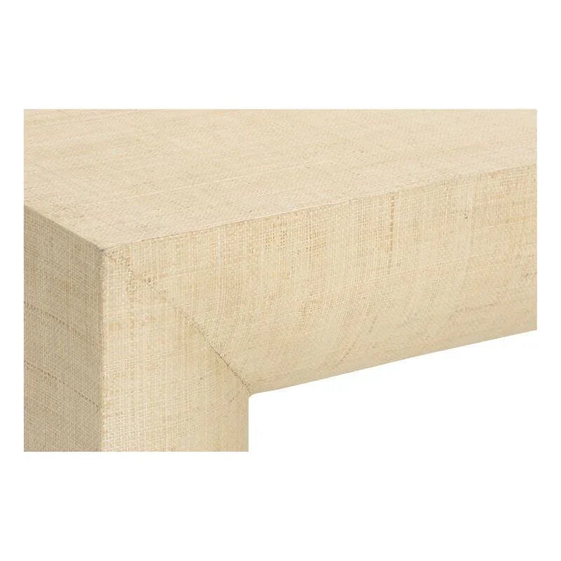 Stella Natural Raffia Finish Console Table - LOOMLAN - Wildwood - Console Tables