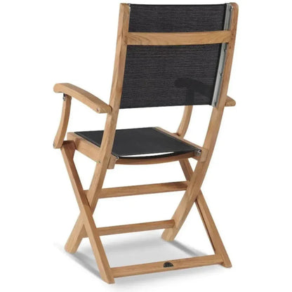 Stella Teak Outdoor Folding Armchair-Outdoor Dining Chairs-HiTeak-LOOMLAN