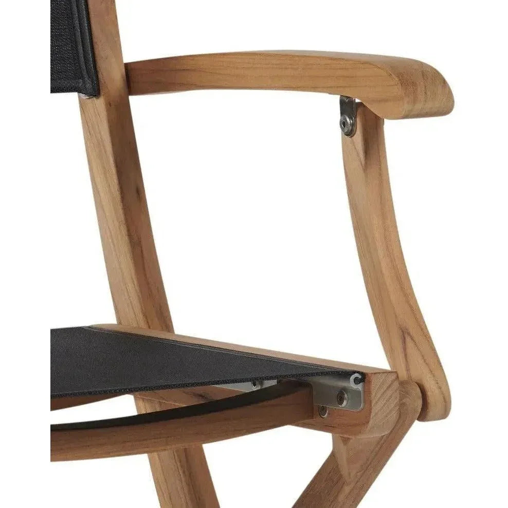 Stella Teak Outdoor Folding Armchair-Outdoor Dining Chairs-HiTeak-LOOMLAN