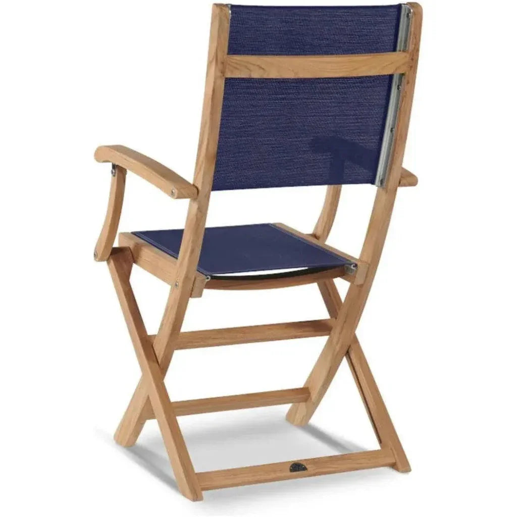 Stella Teak Outdoor Folding Armchair-Outdoor Dining Chairs-HiTeak-LOOMLAN