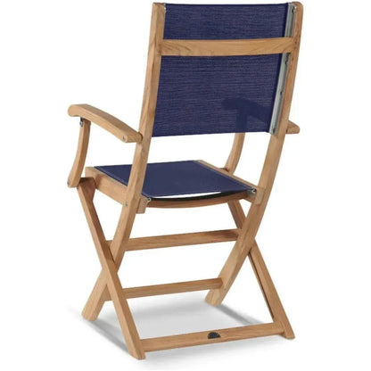Stella Teak Outdoor Folding Armchair-Outdoor Dining Chairs-HiTeak-LOOMLAN