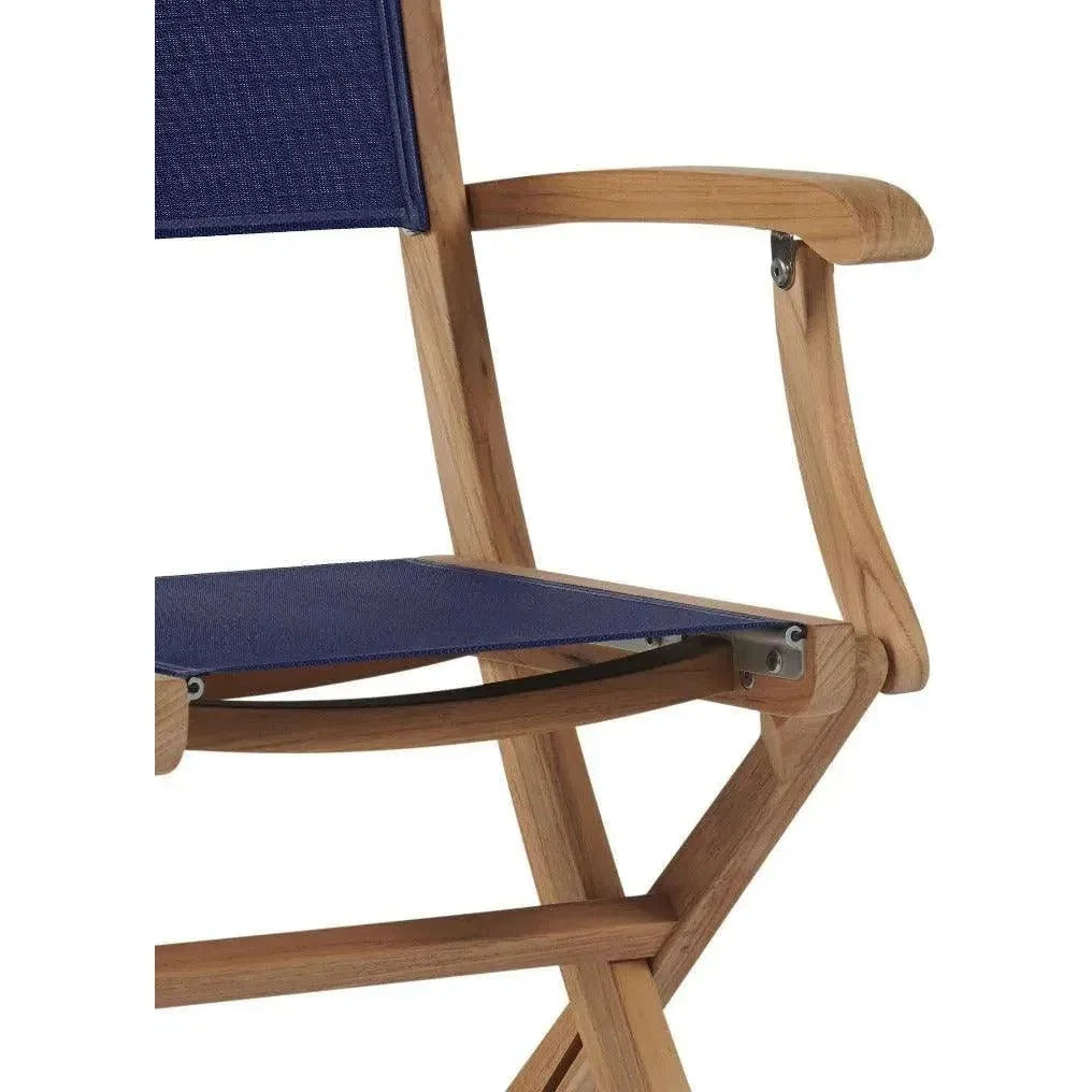 Stella Teak Outdoor Folding Armchair-Outdoor Dining Chairs-HiTeak-LOOMLAN