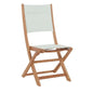 Stella Teak Outdoor Folding Chair-Outdoor Accent Chairs-HiTeak-White-LOOMLAN