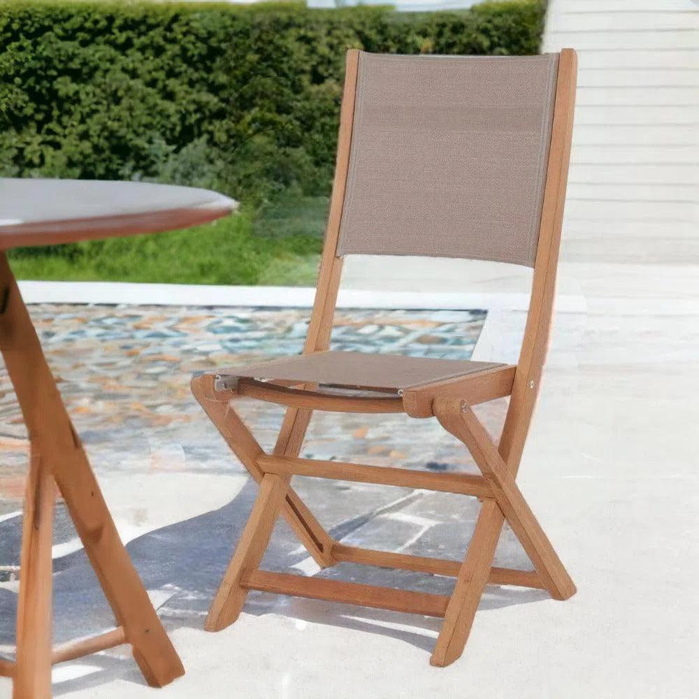 Stella Teak Outdoor Folding Chair-Outdoor Accent Chairs-HiTeak-LOOMLAN