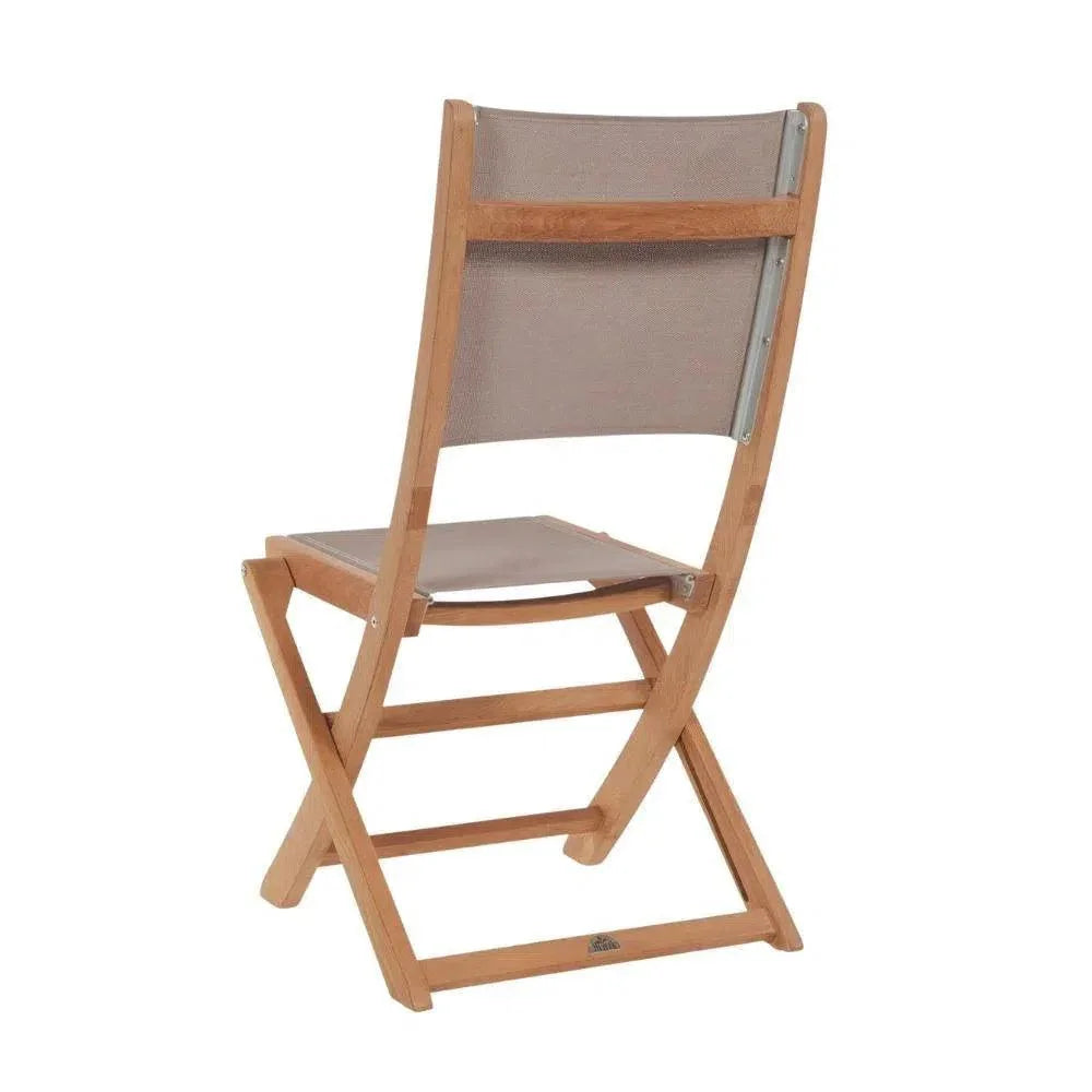 Stella Teak Outdoor Folding Chair-Outdoor Accent Chairs-HiTeak-LOOMLAN