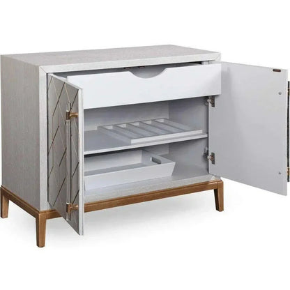 Stemware Holders Home Bar Cabinet-Home Bar Cabinets-Bassett Mirror-LOOMLAN