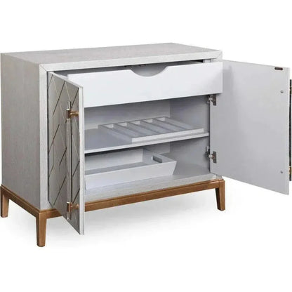 Stemware Holders Home Bar Cabinet-Home Bar Cabinets-Bassett Mirror-LOOMLAN