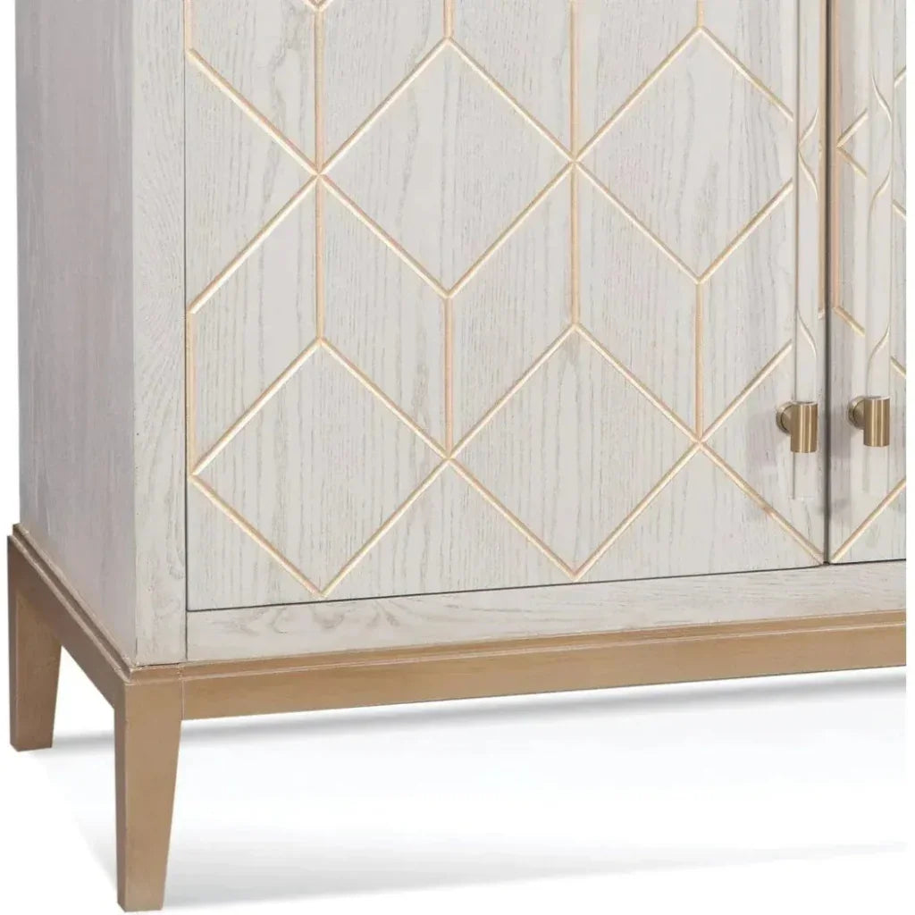 Stemware Holders Home Bar Cabinet-Home Bar Cabinets-Bassett Mirror-LOOMLAN