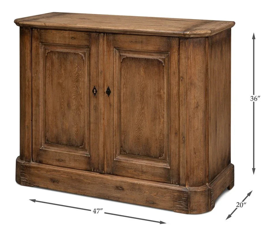 Stephano Two Door Wood Sideboard - LOOMLAN - Sarreid - Sideboards