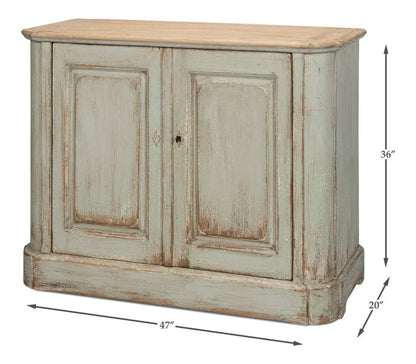 Stephano Two Door Wood Sideboard - LOOMLAN - Sarreid - Sideboards