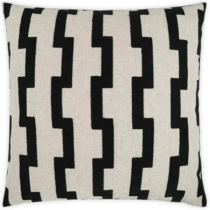 Steps Geometric Global Black Large Throw Pillow Insert - LOOMLAN - D.V. Kap - Throw Pillows