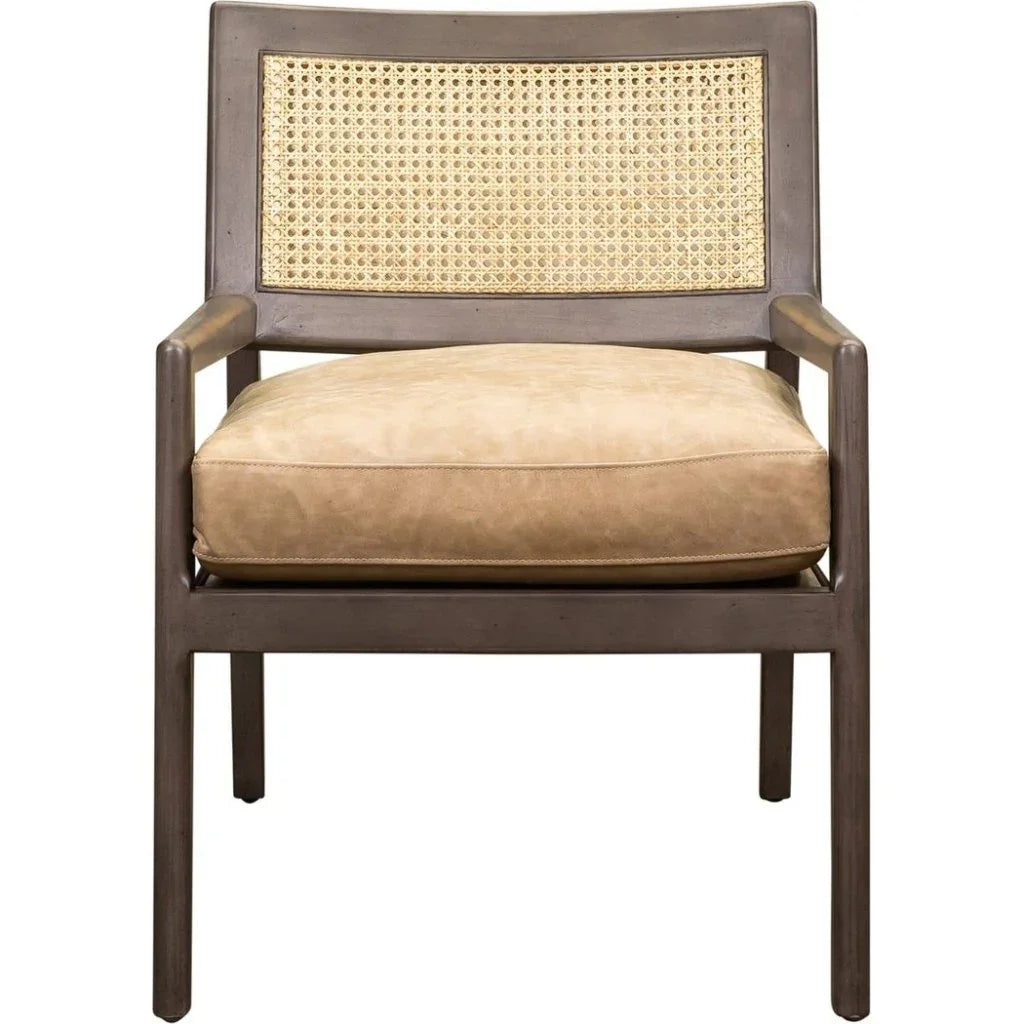 Sterling Cane Detailing Foam Cushion Chair - LOOMLAN - Olivia + Quinn - Accent Chairs
