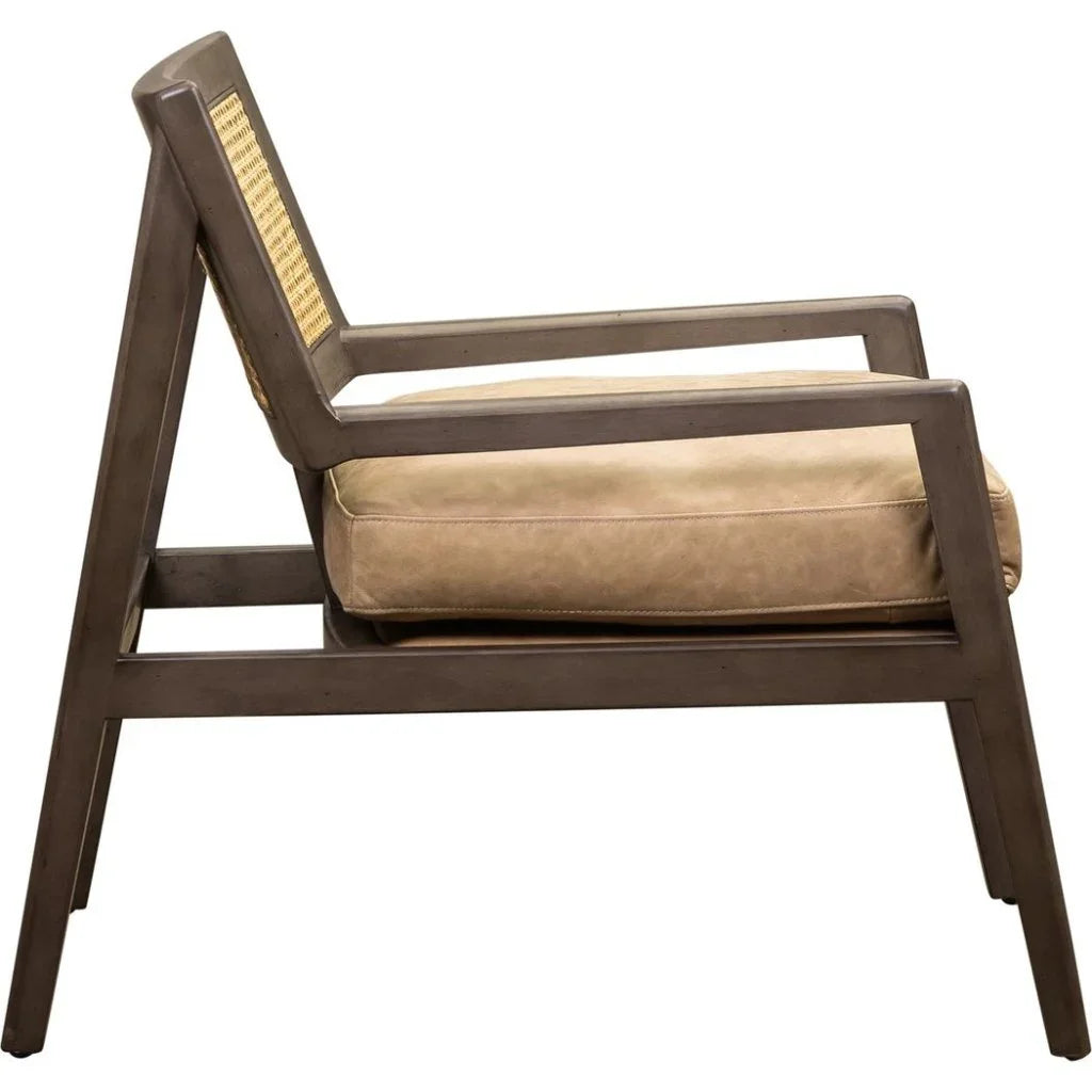 Sterling Cane Detailing Foam Cushion Chair - LOOMLAN - Olivia + Quinn - Accent Chairs