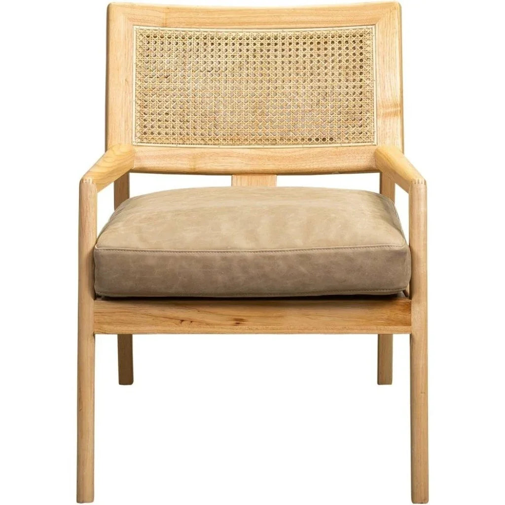 Sterling Cane Detailing Foam Cushion Chair - LOOMLAN - Olivia + Quinn - Accent Chairs
