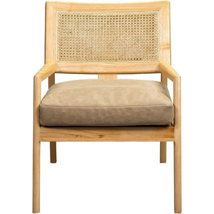 Sterling Cane Detailing Foam Cushion Chair - LOOMLAN - Olivia + Quinn - Accent Chairs
