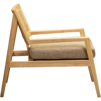 Sterling Cane Detailing Foam Cushion Chair - LOOMLAN - Olivia + Quinn - Accent Chairs