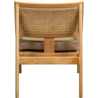 Sterling Cane Detailing Foam Cushion Chair - LOOMLAN - Olivia + Quinn - Accent Chairs