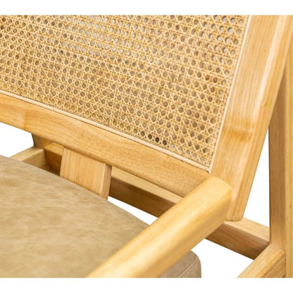 Sterling Cane Detailing Foam Cushion Chair - LOOMLAN - Olivia + Quinn - Accent Chairs