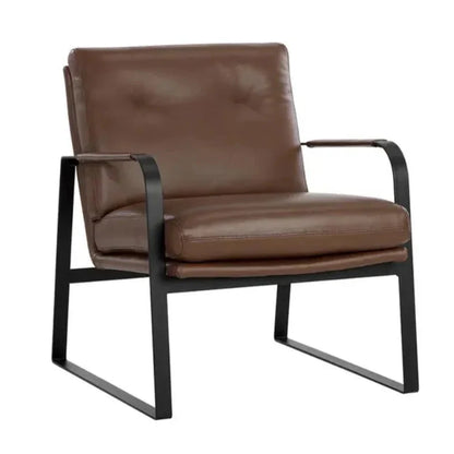 Sterling Leather Lounge Chair - LOOMLAN - SUNPAN - Accent Chairs