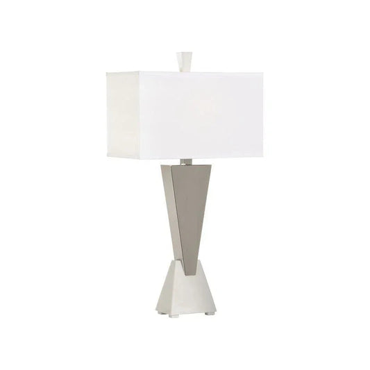 Sterling Triangular Polished Nickel Table Lamp - LOOMLAN - Wildwood - Table Lamps