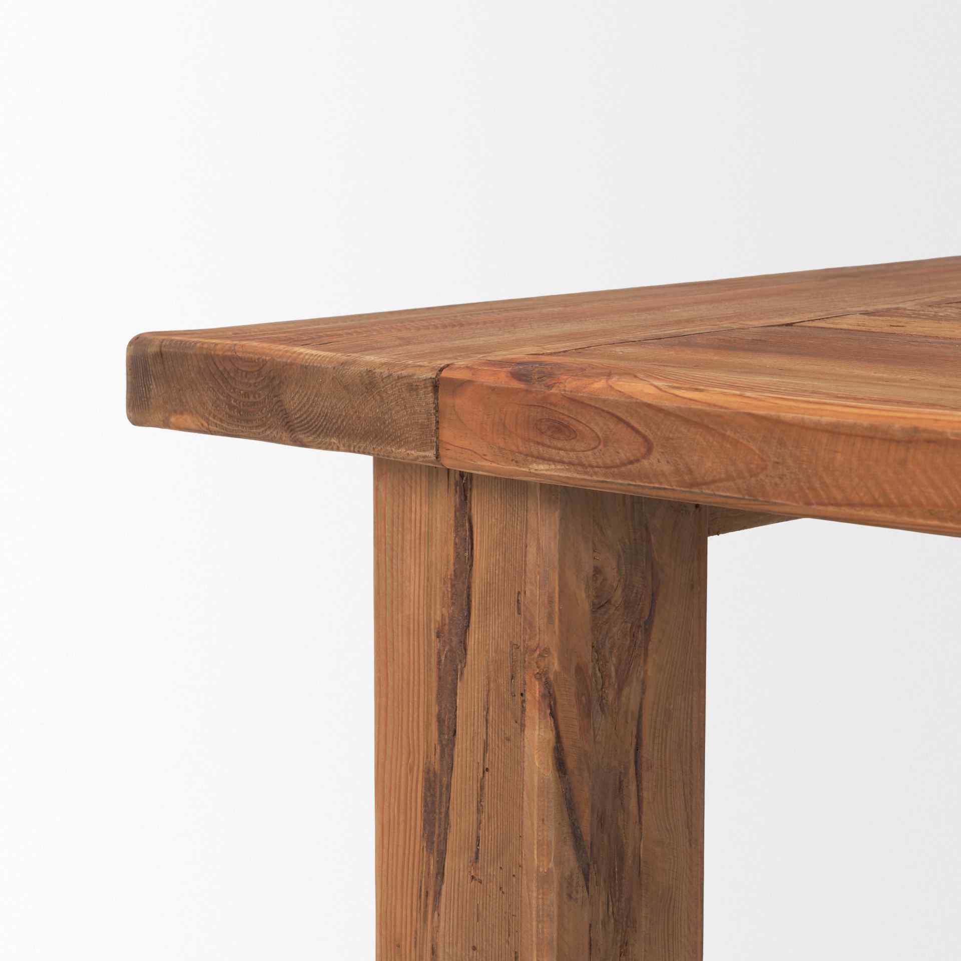 Stetson Natural Wooden Dining Table-Dining Tables-Mercana-LOOMLAN