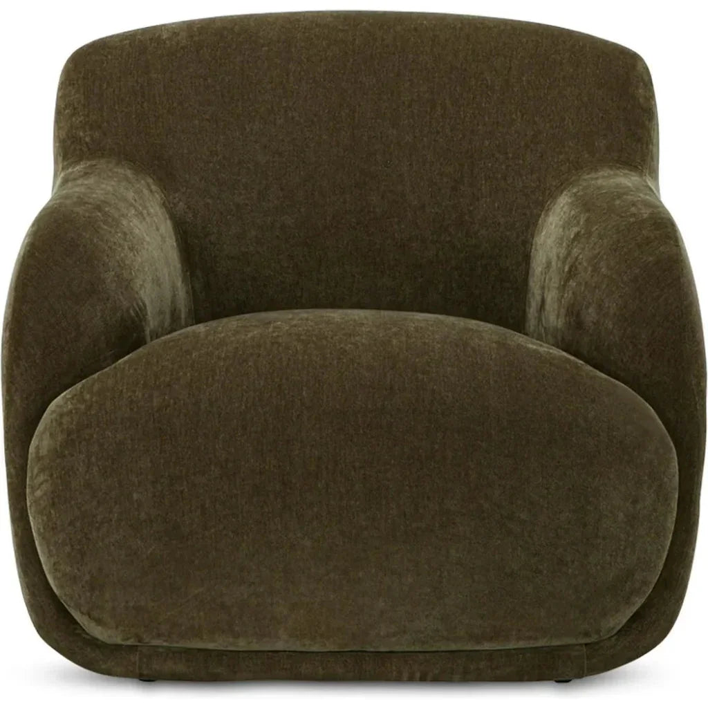 Stevie Performance Fabric Lounge Armchair-Lounge Chairs-Moe's Home-Cedar Green-LOOMLAN
