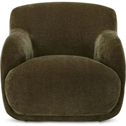 Stevie Performance Fabric Lounge Armchair-Lounge Chairs-Moe's Home-Cedar Green-LOOMLAN