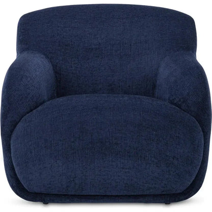 Stevie Performance Fabric Lounge Armchair-Lounge Chairs-Moe's Home-Navy-LOOMLAN