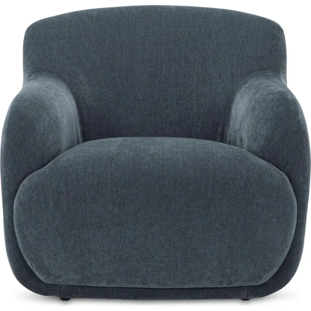 Stevie Performance Fabric Lounge Armchair-Lounge Chairs-Moe's Home-Slate Blue-LOOMLAN