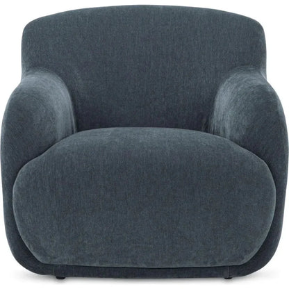 Stevie Performance Fabric Lounge Armchair-Lounge Chairs-Moe's Home-Slate Blue-LOOMLAN