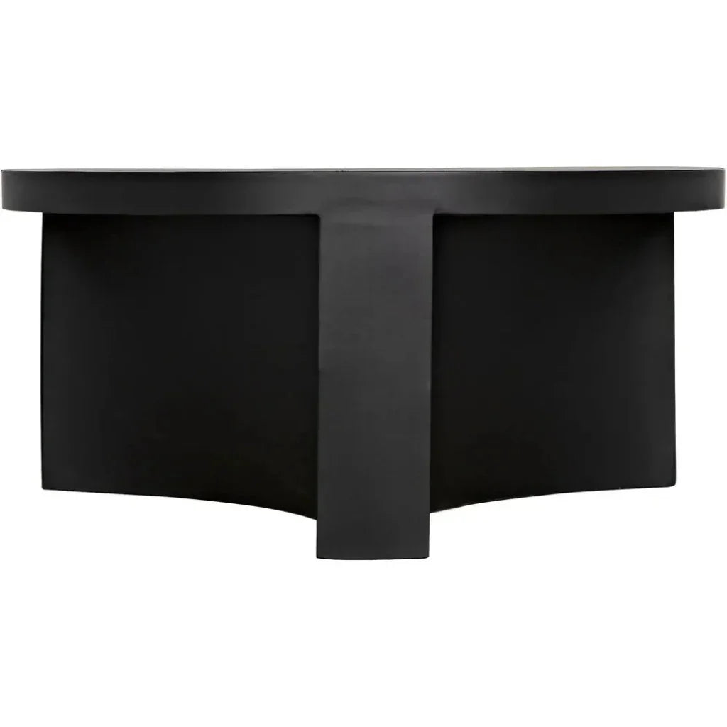Steward Black Round Coffee Table