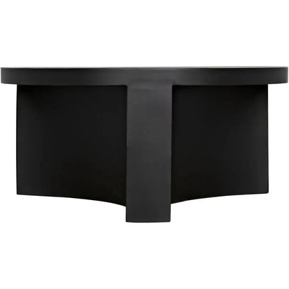 Steward Black Round Coffee Table