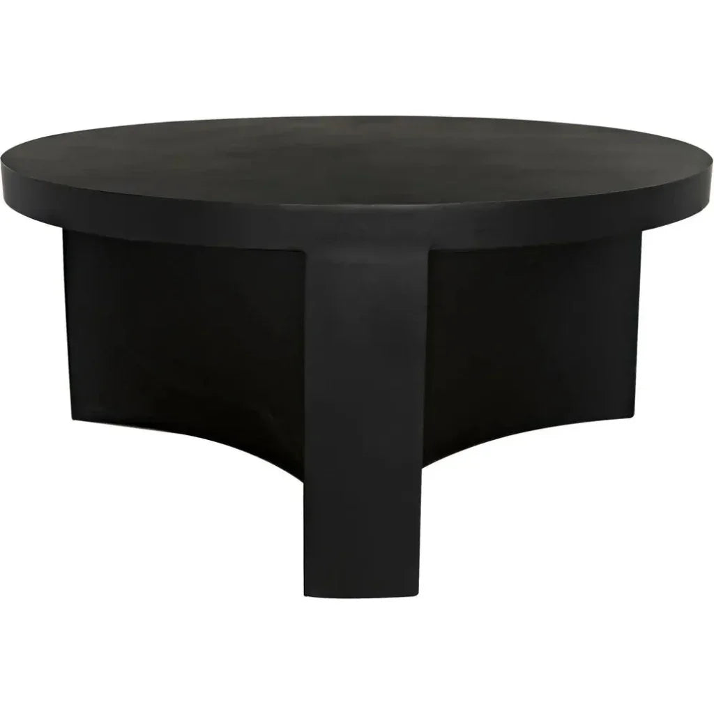 Steward Black Round Coffee Table