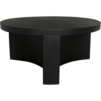 Steward Black Round Coffee Table