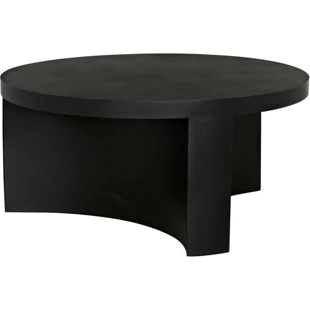 Steward Black Round Coffee Table
