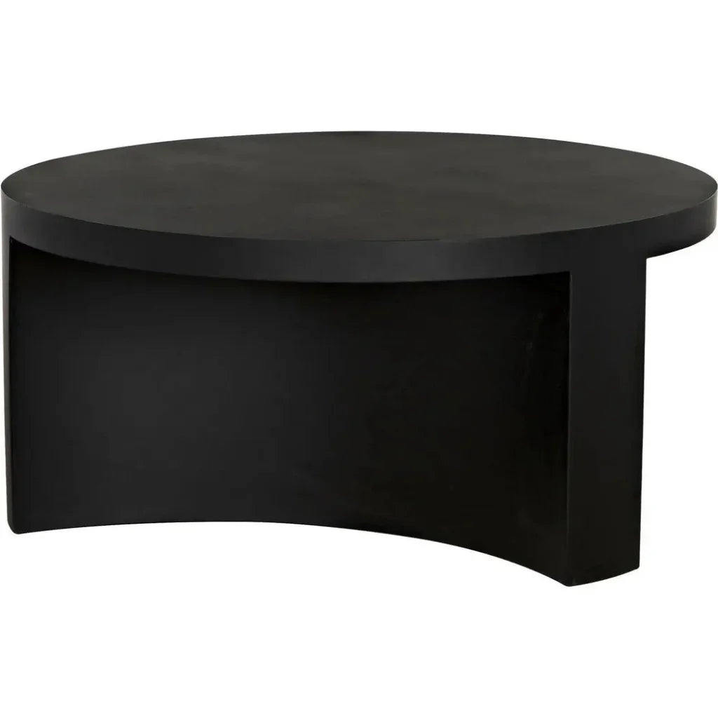 Steward Black Round Coffee Table