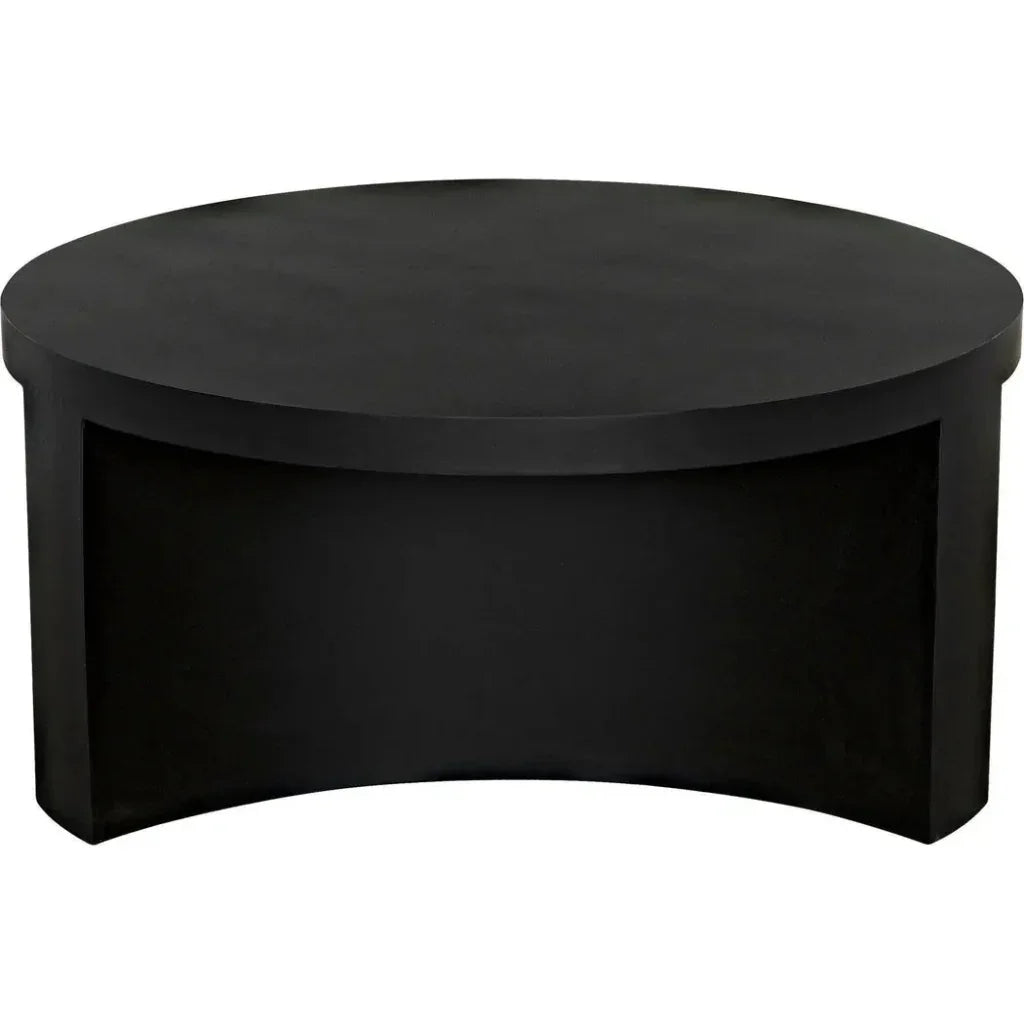 Steward Black Round Coffee Table