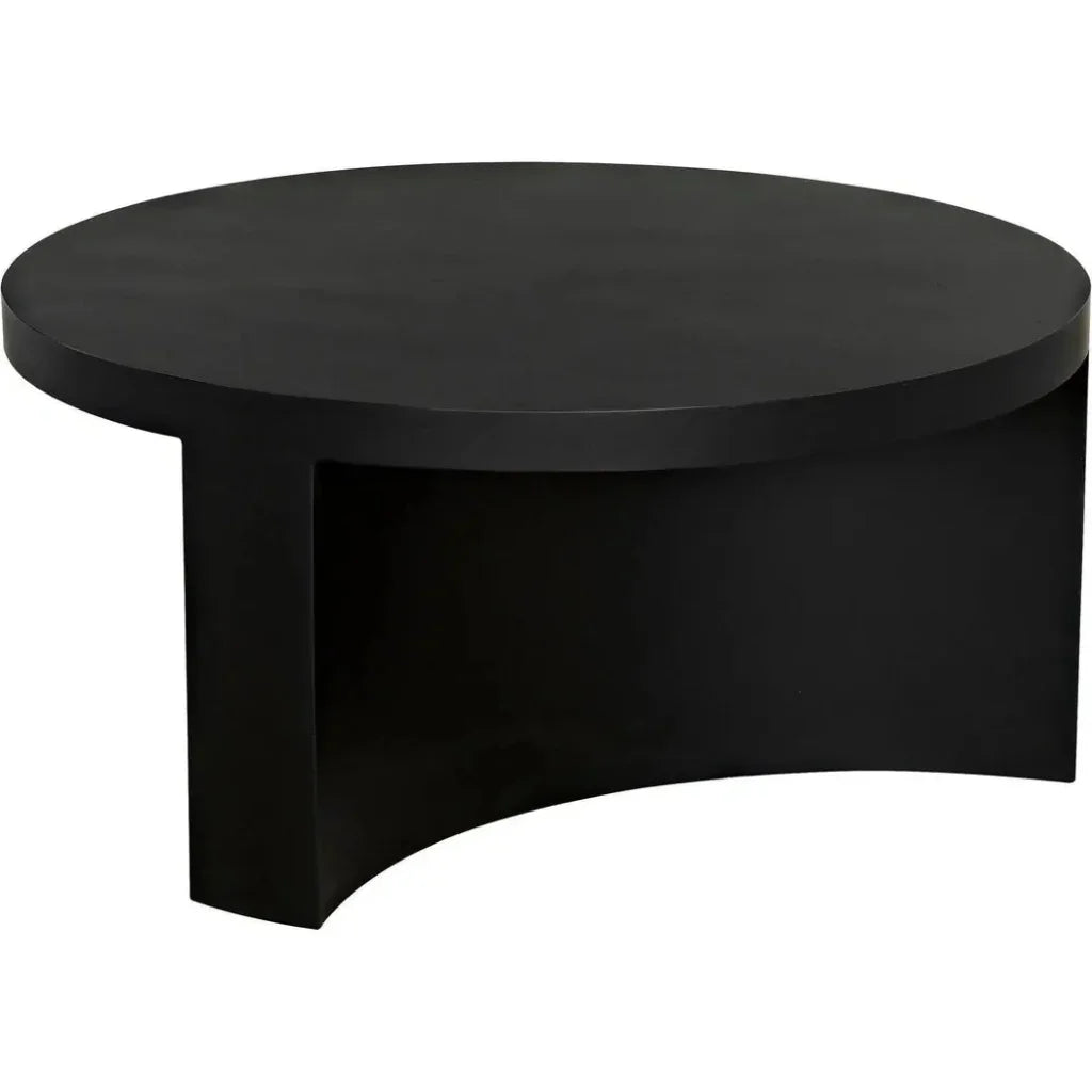 Steward Black Round Coffee Table