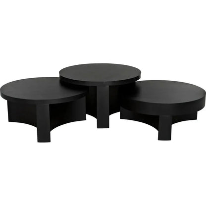 Steward Black Round Coffee Table