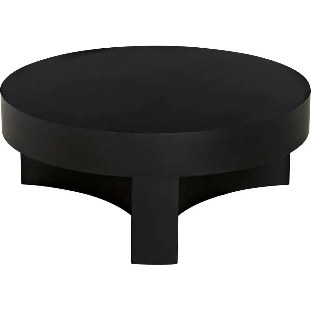 Steward Black Round Coffee Table