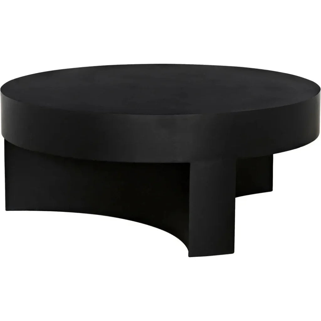 Steward Black Round Coffee Table