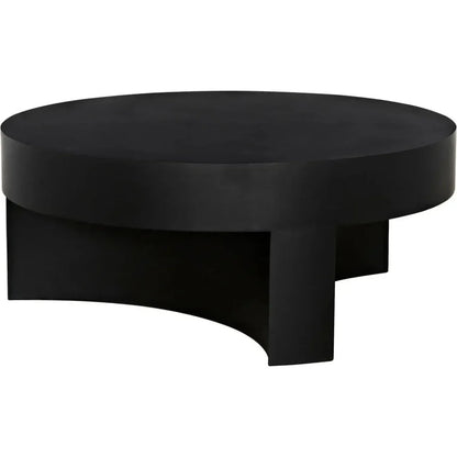 Steward Black Round Coffee Table