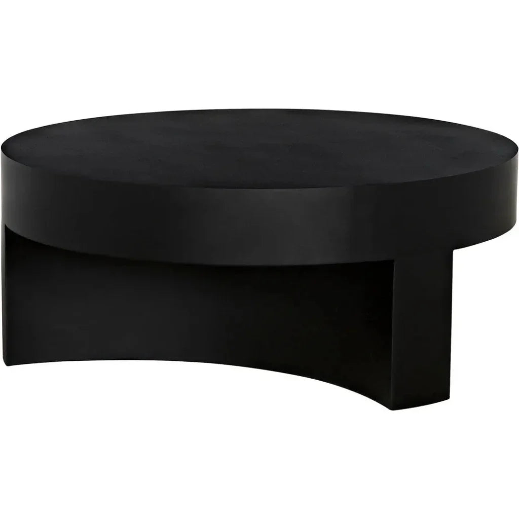 Steward Black Round Coffee Table