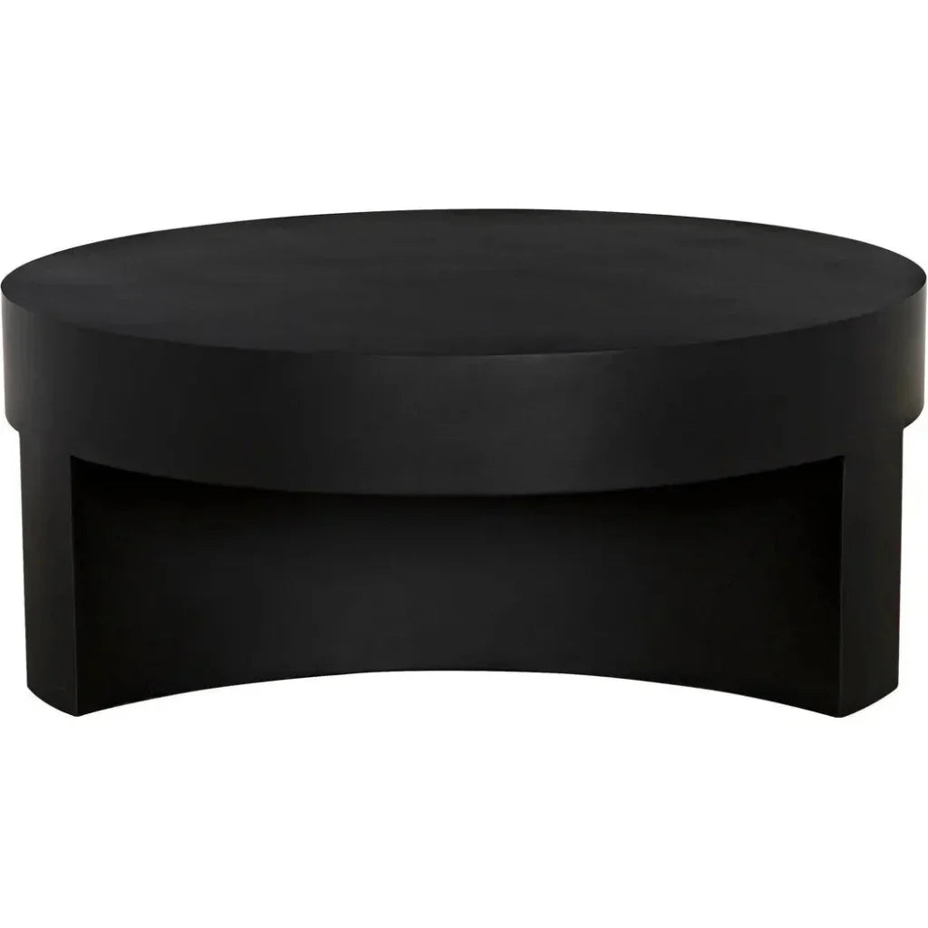 Steward Black Round Coffee Table