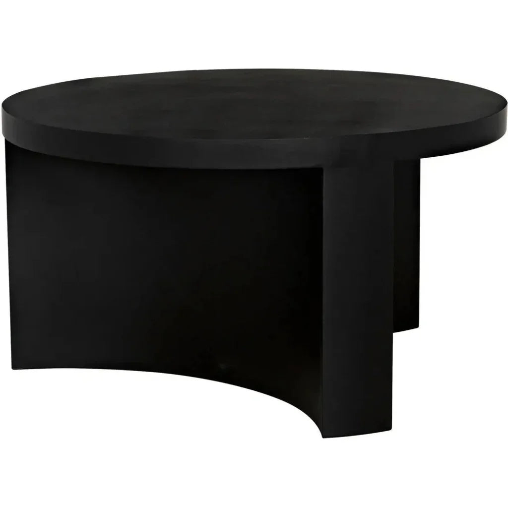 Steward Black Round Coffee Table
