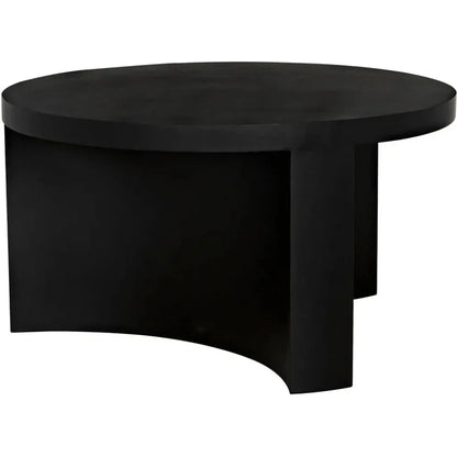 Steward Black Round Coffee Table