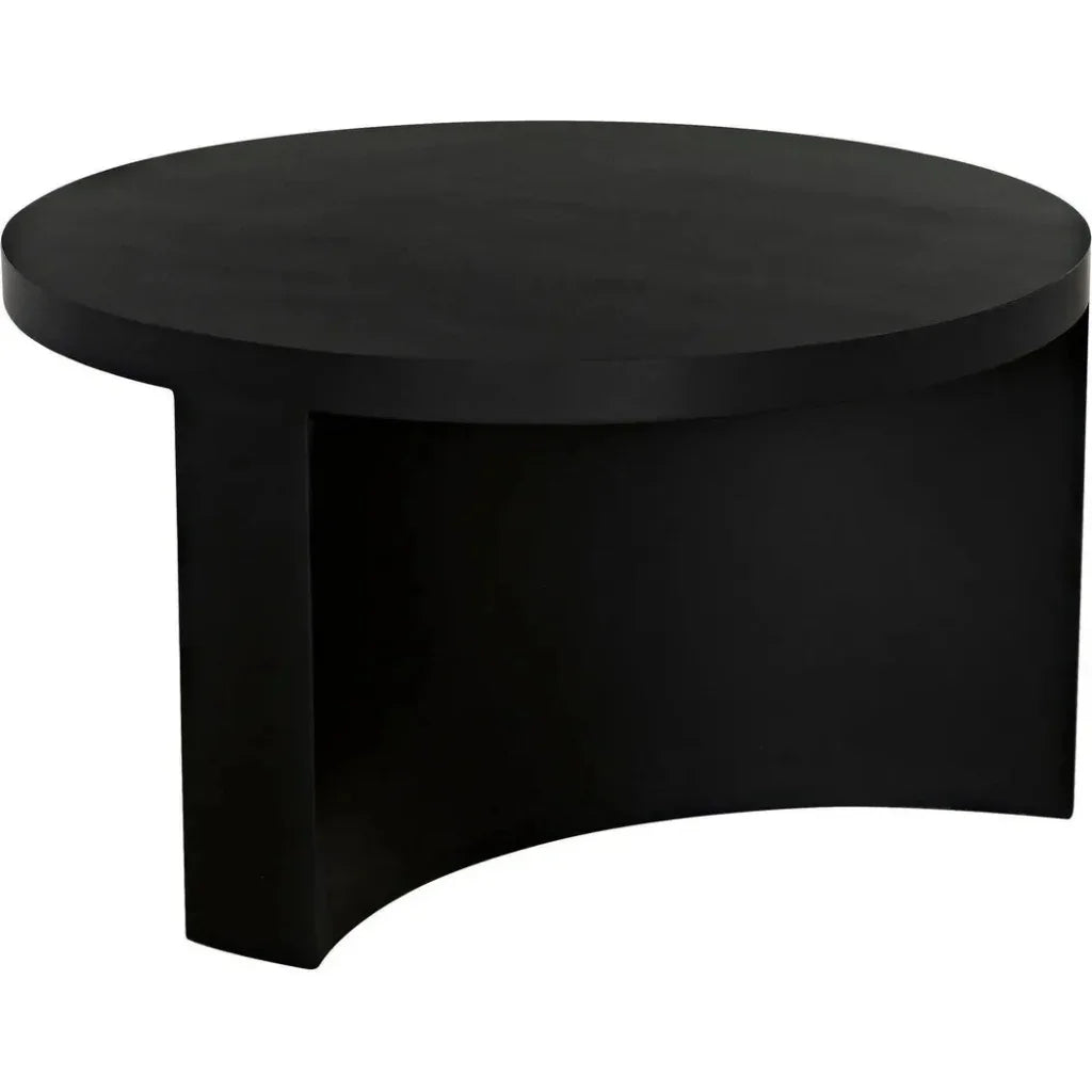 Steward Black Round Coffee Table