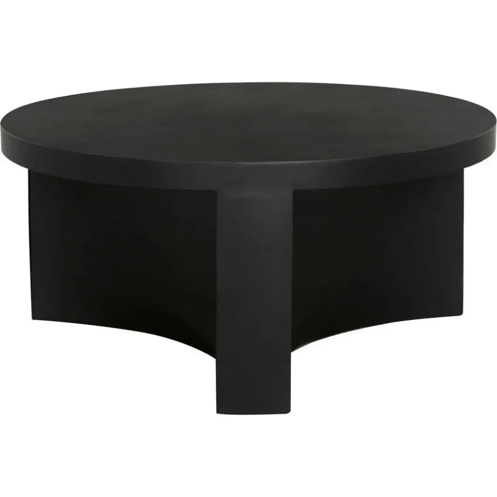 Steward Black Round Coffee Table