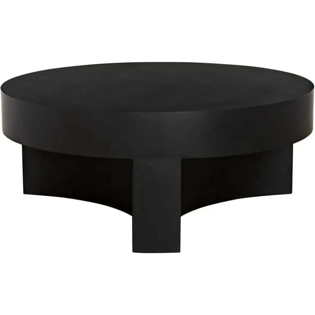 Steward Black Round Coffee Table