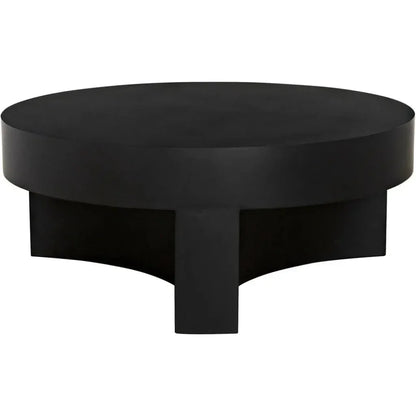 Steward Black Round Coffee Table